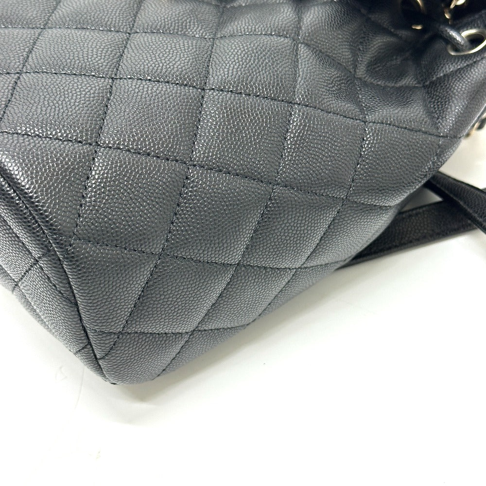 CHANEL AS4058 バックパック マトラッセ キルティング ココマーク CC ロゴ チェーン カバン リュックサック キャビアスキン レディース G金具 ブラック