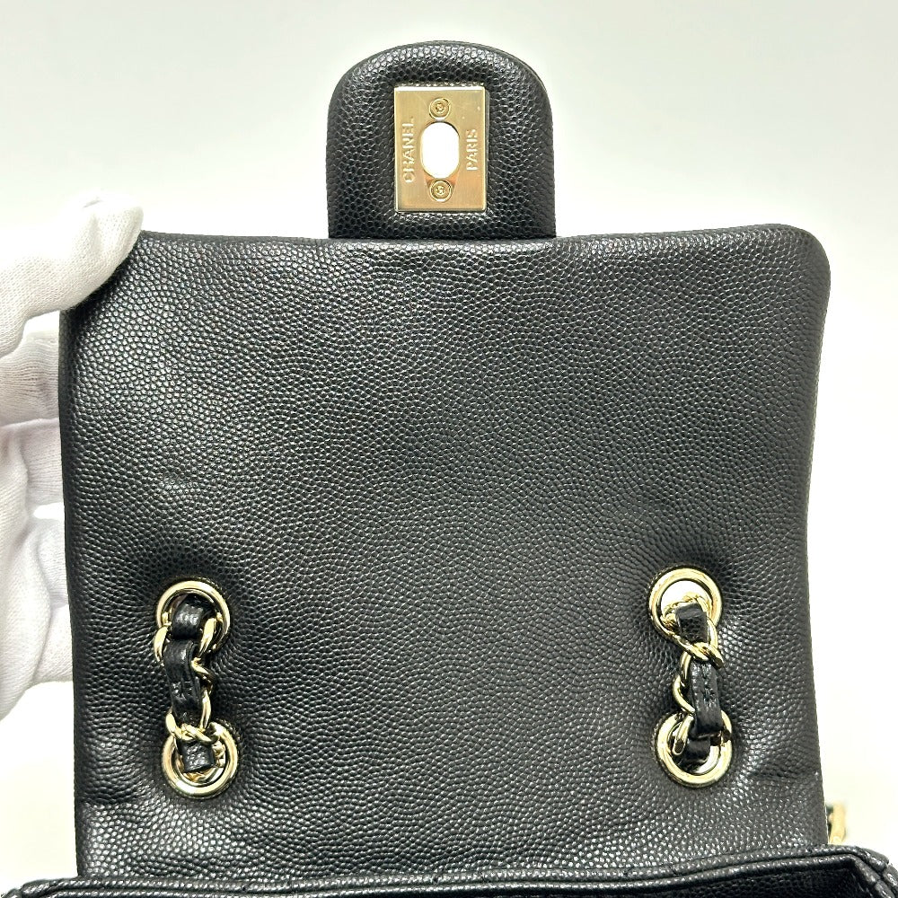 CHANEL AS4058 バックパック マトラッセ キルティング ココマーク CC ロゴ チェーン カバン リュックサック キャビアスキン レディース G金具 ブラック