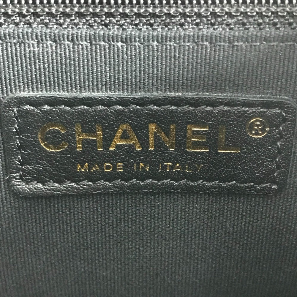 CHANEL AS3290 ココマーク CC ロゴ キルティング マトラッセ キルティング チェーンリュック Wポケット バックパック カバン リュックサック キャビアスキン レディース ブラック