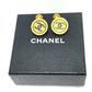 CHANEL CC Coco Mark 93A Vintage Fashion Accessory Metal Cufflinks Women's Gold