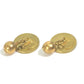 CHANEL 95P CC Coco Mark Vintage Two-Tone Metal Cufflinks for Men, Gold