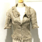 CHANEL CC Horse Button 18C Outerwear Linen Women's Natural