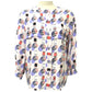CHANEL P61308 CC Coco Mark 19S Parasol Motif Apparel Tops Blouse Long Sleeve Silk Women's Soft Pink x Multicolor