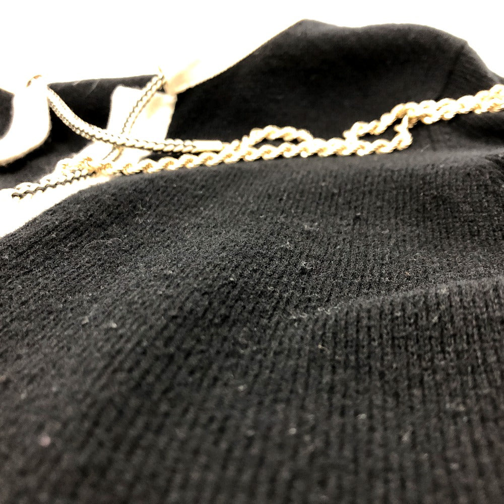 CHANEL P40668 バイカラー チェーン ココボタン ニットセーター アパレル トップス 長袖 カーディガン ニット レディース ブラック - brandshop-reference