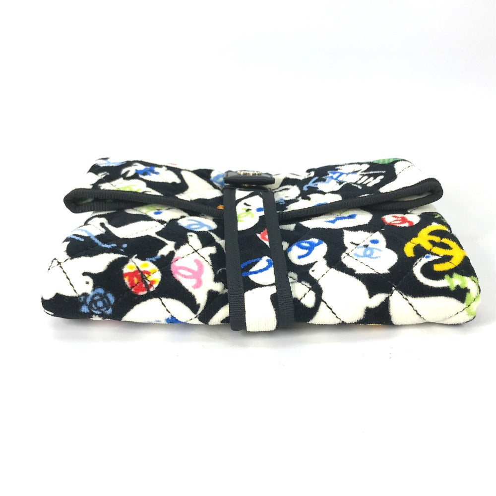 CHANEL アニマル柄 オムツ換えマット おむつ替えシート ベビー BABY 赤ちゃん マット 雑貨 コットン キッズ ブラック