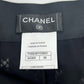 CHANEL P45546 13P All-Lace Shorts with CC Coco Mark, Rayon, Women's, Black