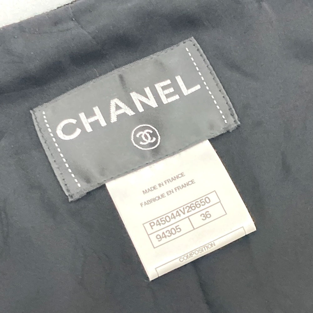 CHANEL P45044 スパンコール 七分袖 アウター 上着 アパレル ジャケット スパンコール レディース ブラック - brandshop-reference