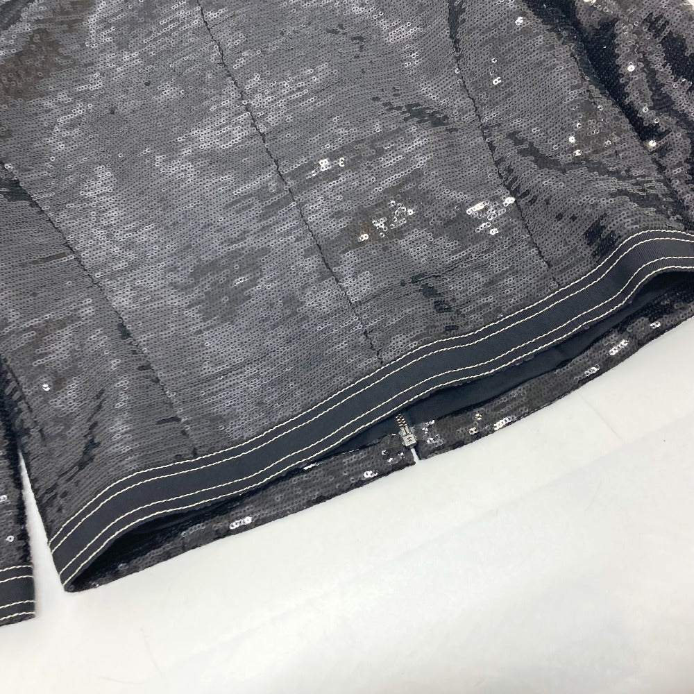 CHANEL P45044 スパンコール 七分袖 アウター 上着 アパレル ジャケット スパンコール レディース ブラック - brandshop-reference