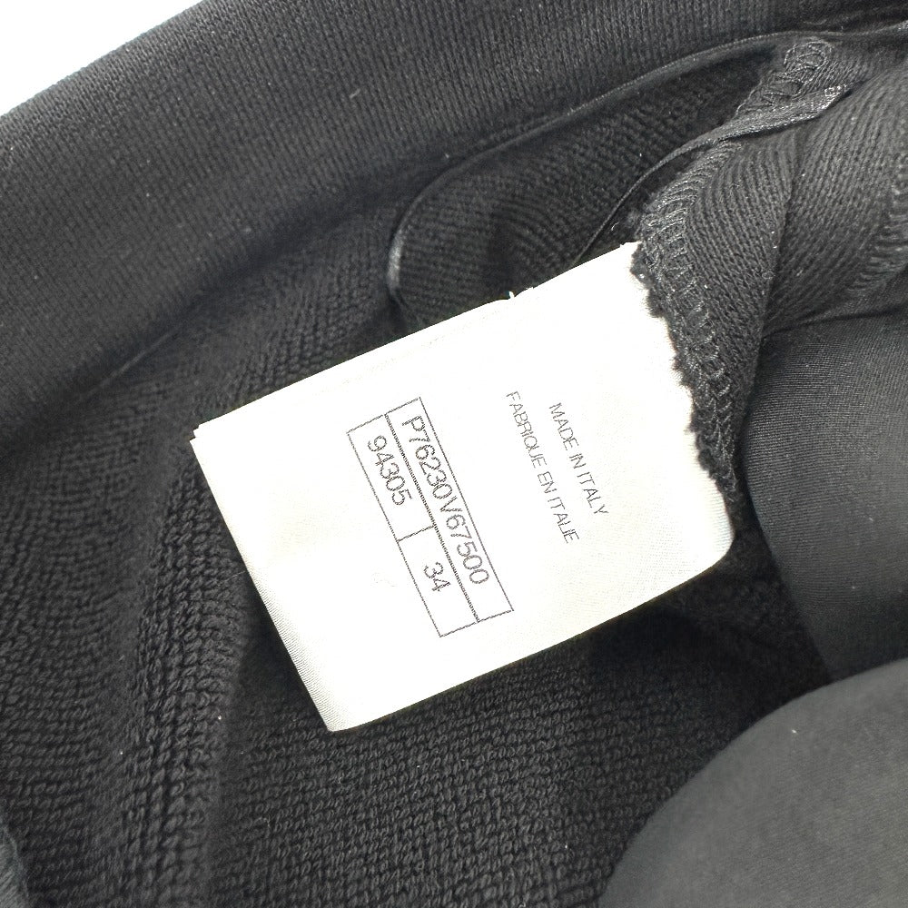 CHANEL P76230 24A ココマーク ボタン CC ワイドパンツ ボトムス アパレル パンツ コットン レディース ブラック - brandshop-reference