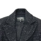 CHANEL P78012 24B Glitter Tweed apparel Jacket tweed Black Used