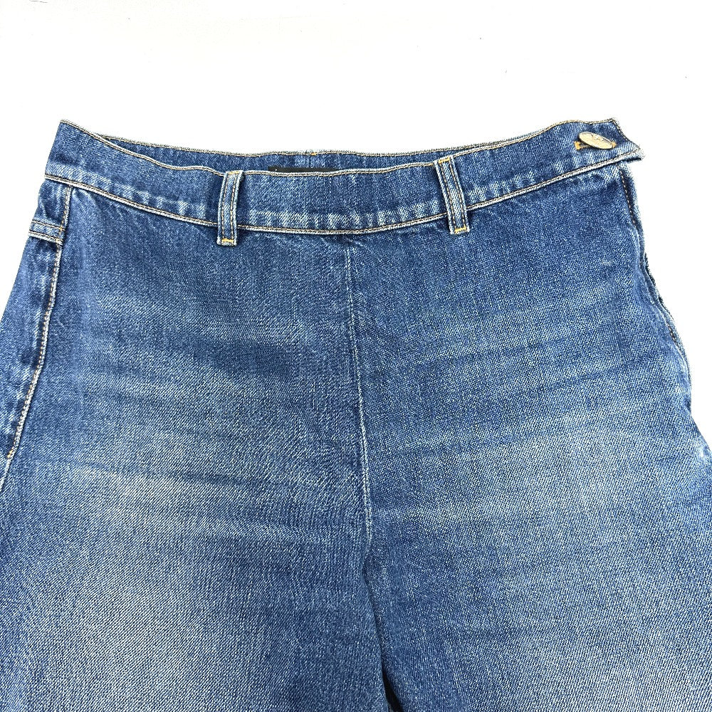 CHANEL P78312 24K ワイド アパレル デニムパンツ デニム レディース ブルー - brandshop-reference