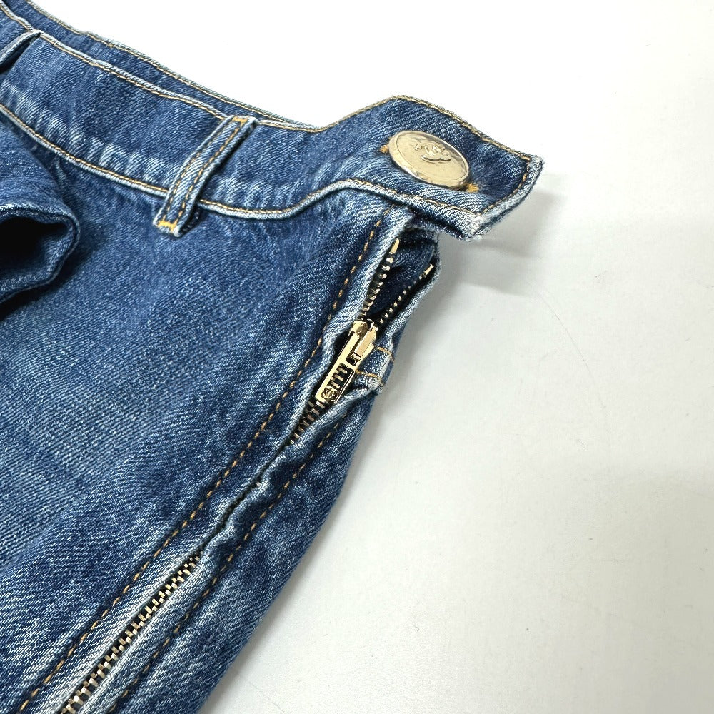 CHANEL P78312 24K ワイド アパレル デニムパンツ デニム レディース ブルー - brandshop-reference
