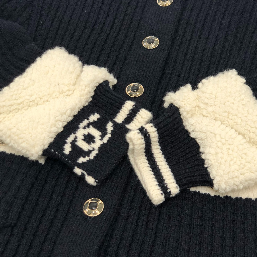 CHANEL P79691 2025-2026 AW ココ ネージュ コレクション アパレル ニット ジャケット ウール レディース ブラック