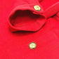 CHANEL Coco Mark Vintage Apparel Dress, Fabric, Women's, Red