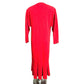 CHANEL Coco Mark Vintage Apparel Dress, Fabric, Women's, Red