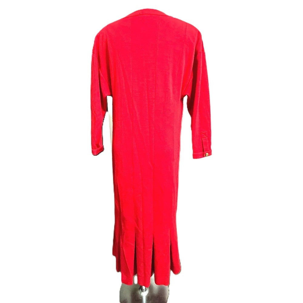 CHANEL Coco Mark Vintage Apparel Dress, Fabric, Women's, Red
