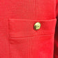CHANEL Coco Mark Vintage Apparel Dress, Fabric, Women's, Red