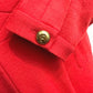 CHANEL Coco Mark Vintage Apparel Dress, Fabric, Women's, Red
