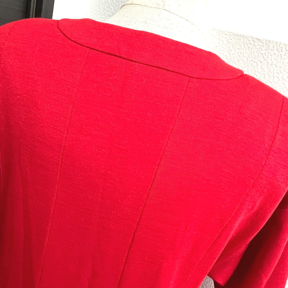 CHANEL Coco Mark Vintage Apparel Dress, Fabric, Women's, Red