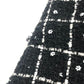 CHANEL P75797 23-24AW カメリアボタン アパレル アウター ロング ツイード ジャケット ツイード レディース ブラック