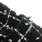 CHANEL P75797 23-24AW カメリアボタン アパレル アウター ロング ツイード ジャケット ツイード レディース ブラック