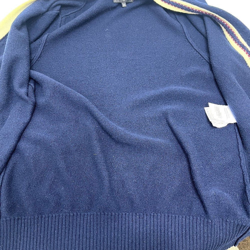 CHANEL P81370 2026年春夏 プレコレクション ココマークボタン アパレル カーディガン カシミヤ レディース ネイビーブルー & レッド ネイビー