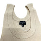 CHANEL P81557 Coco Beach Spring/Summer 2026 CC Mark Zigzag Border Apparel Sleeveless Tank top silk White/Red Used