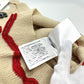 CHANEL P81557 Coco Beach Spring/Summer 2026 CC Mark Zigzag Border Apparel Sleeveless Tank top silk White/Red Used