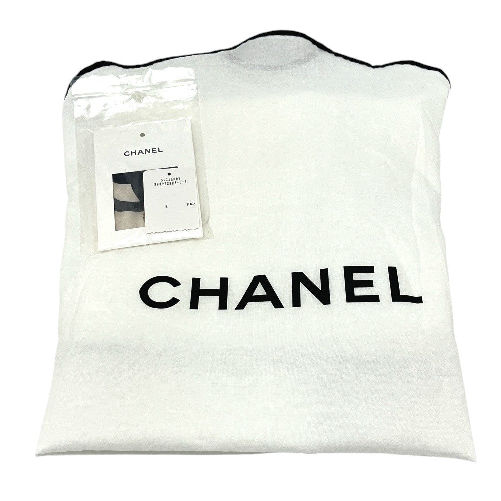 CHANEL P70211 21P CC Mark Wave apparel short sleeves Short sleeve T-shirt silk Black/White Used