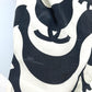 CHANEL P70211 21P CC Mark Wave apparel short sleeves Short sleeve T-shirt silk Black/White Used
