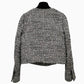 CHANEL P50738 Tweed Bijoux Flower Buttons Apparel, collarless, sequined outerwear Jacket tweed gray Used