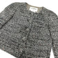 CHANEL P50738 Tweed Bijoux Flower Buttons Apparel, collarless, sequined outerwear Jacket tweed gray Used