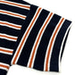 CHANEL P81003 26C Border Lion Button Apparel, 3/4 sleeve knit top, Bijoux buttons Polo shirt cotton Black/Brown Used
