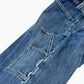 CHANEL P81258 26C Washed denim jeans Apparel Side CC Mark Straight Bottoms cargo pants Denim blue Used