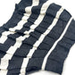 CHANEL Pleated Border Apparel Stripes skirt silk Black/White Used