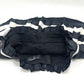 CHANEL Pleated Border Apparel Stripes skirt silk Black/White Used