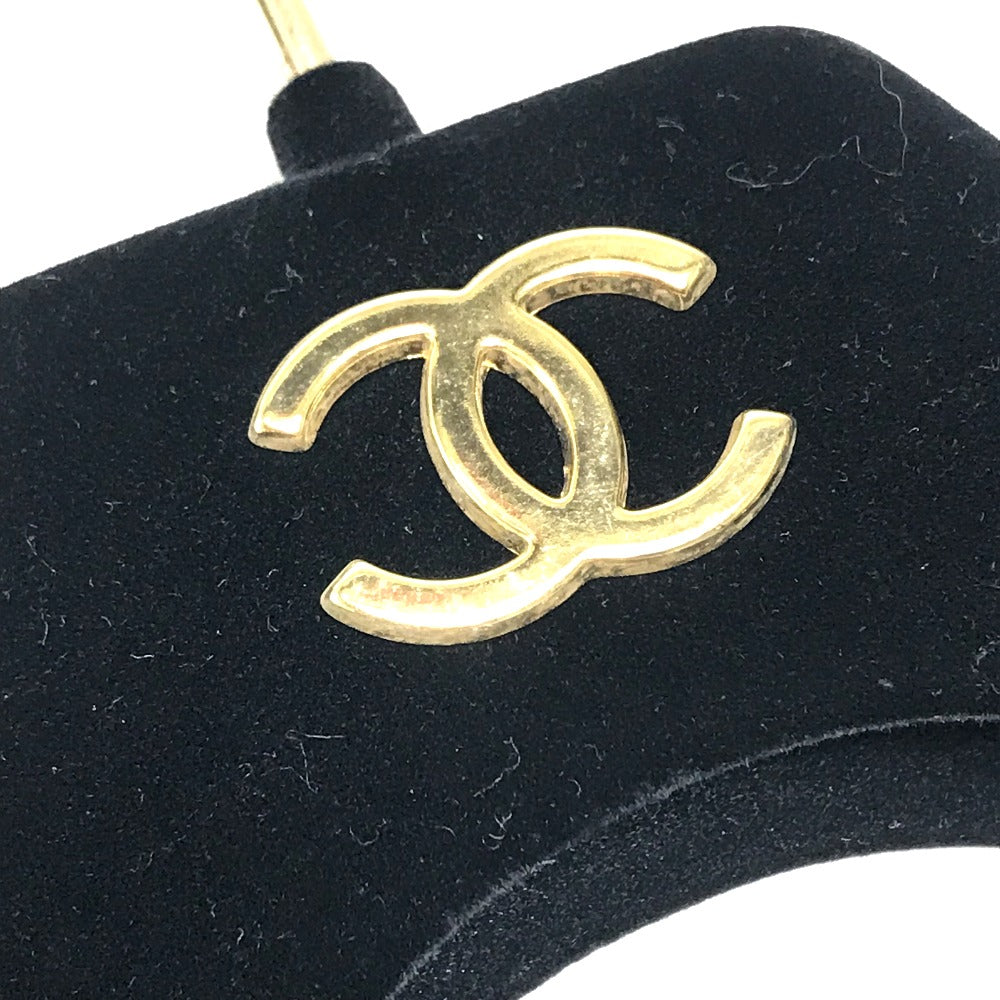 CHANEL CC ココマーク アパレル ノースリーブ ミニ ドレス 袖なし リボン 15P ワンピース コットン レディース ネイビー