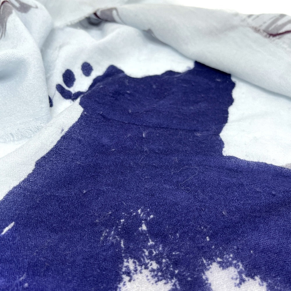 CHANEL No5 パフューム アパレル 大判ストール マフラー スカーフ ショール カシミヤ レディース ブルー