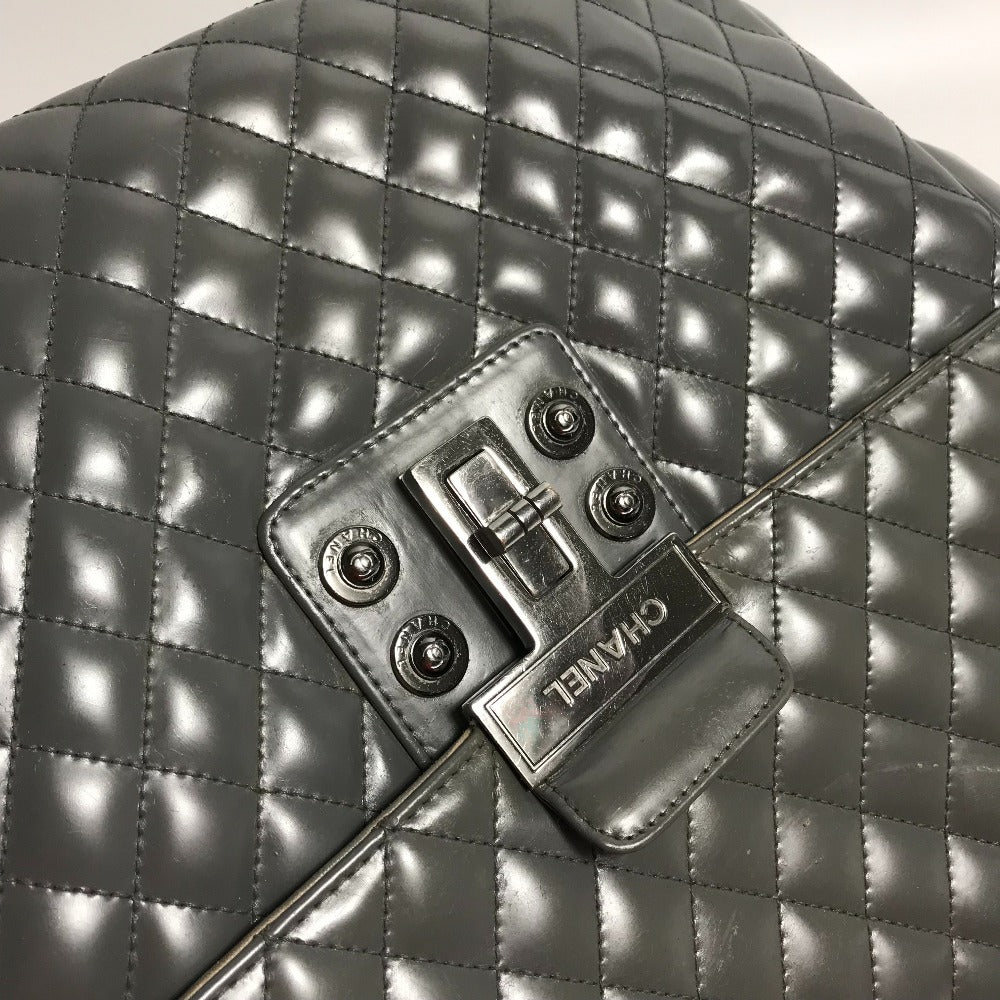 CHANEL ハンドバッグ ロゴ キルティング 2WAY チェーンバッグ 肩掛け ショルダーバッグ レザー レディース グレー - brandshop-reference