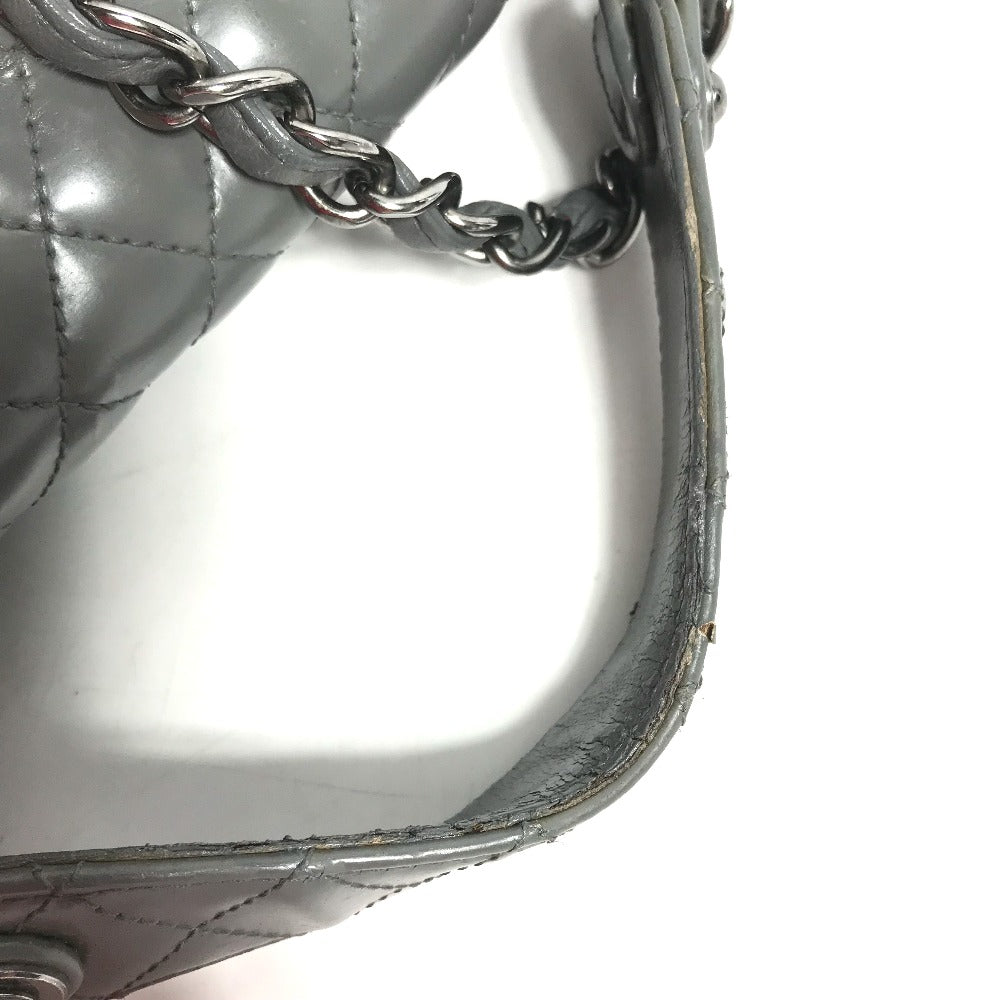 CHANEL ハンドバッグ ロゴ キルティング 2WAY チェーンバッグ 肩掛け ショルダーバッグ レザー レディース グレー - brandshop-reference