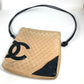 CHANEL カンボンライン CC ココマーク ラージ スクエア 斜め掛け バイカラー  ショルダーバッグ レザー レディース ベージュ - brandshop-reference
