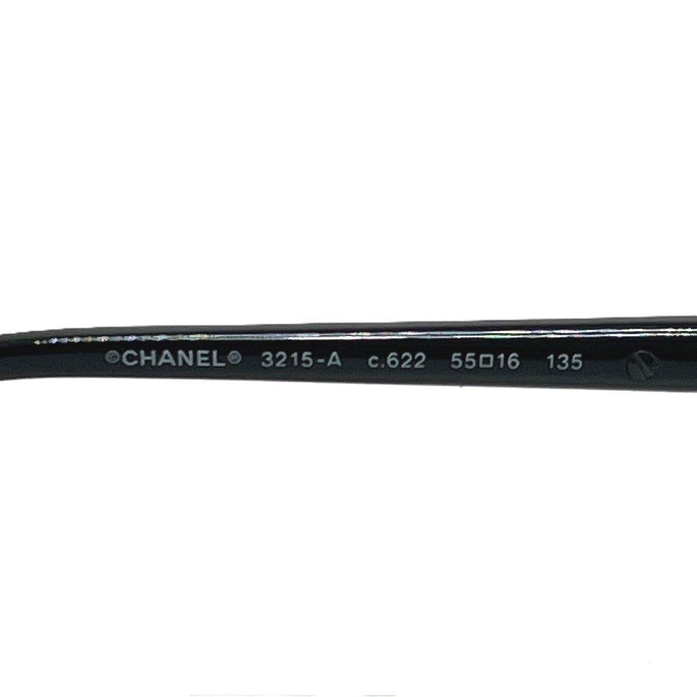 CHANEL 3215-A ココマーク スタッズ 伊達メガネ メガネフレーム アイウェア 眼鏡 めがね メガネ 眼鏡 プラスチック レディース ブラック