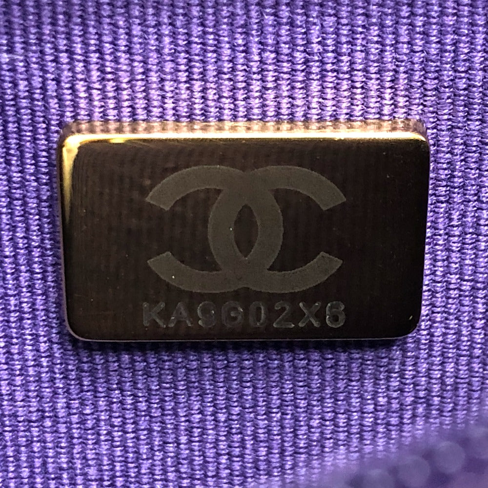 CHANEL A33814 長財布 CCココマーク マトラッセ チェーンウォレット 斜め掛け カバン ショルダーバッグ キャビアスキン レディース