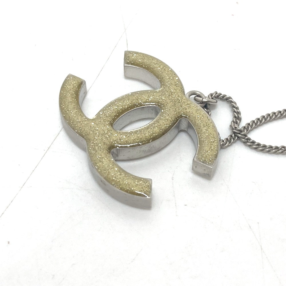 CHANEL A42254Y09569 B11P ココマーク CCマーク アクセサリー ラインストーン ペンダント 首飾り ネックレス メタル レディース シルバー - brandshop-reference