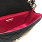 CHANEL AS2785 Matelasse No Icon Matelasse25 Matelasse 25 Double Chain Bag Crossbody Bag Shoulder Bag Canvas Black/GoldHardware Used