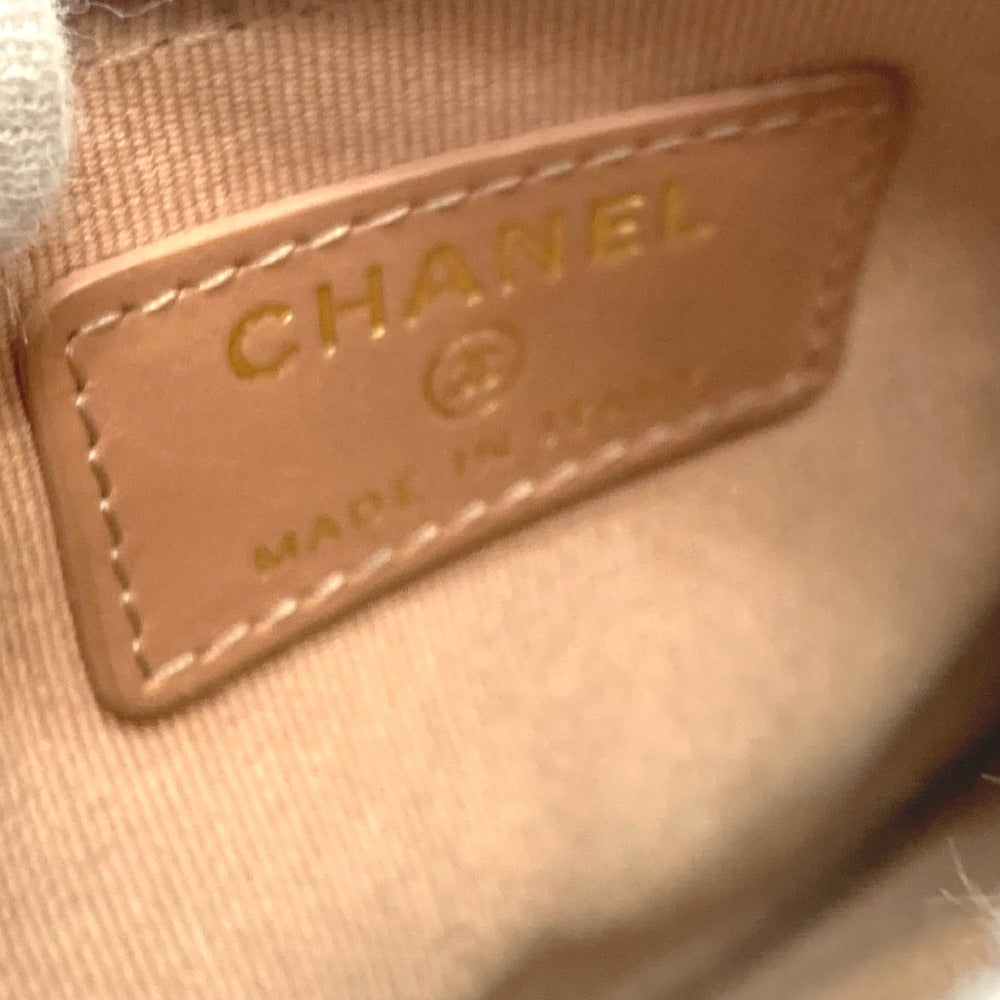 CHANEL ココマーク マトラッセ 財布 コンパクトウォレット 2つ折り財布 2つ折り財布 キャビアスキン レディース ベージュ