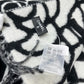 CHANEL Camellia Coco Mark Large Cashmere Scarf Women's Black