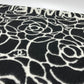CHANEL Camellia Coco Mark Large Cashmere Scarf Women's Black