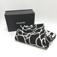 CHANEL Camellia Coco Mark Large Cashmere Scarf Women's Black