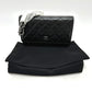 CHANEL AP0250 CC Matelasse CC Mark Classic Chain Wallet Bags Crossbody Long Wallet Shoulder Bag Caviar Leather Black/SilverHardware Used